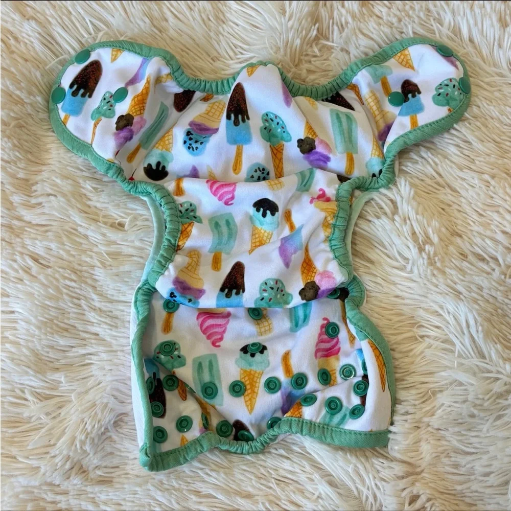 Thirsties Cloth Swim Diaper in We All Scream size 2